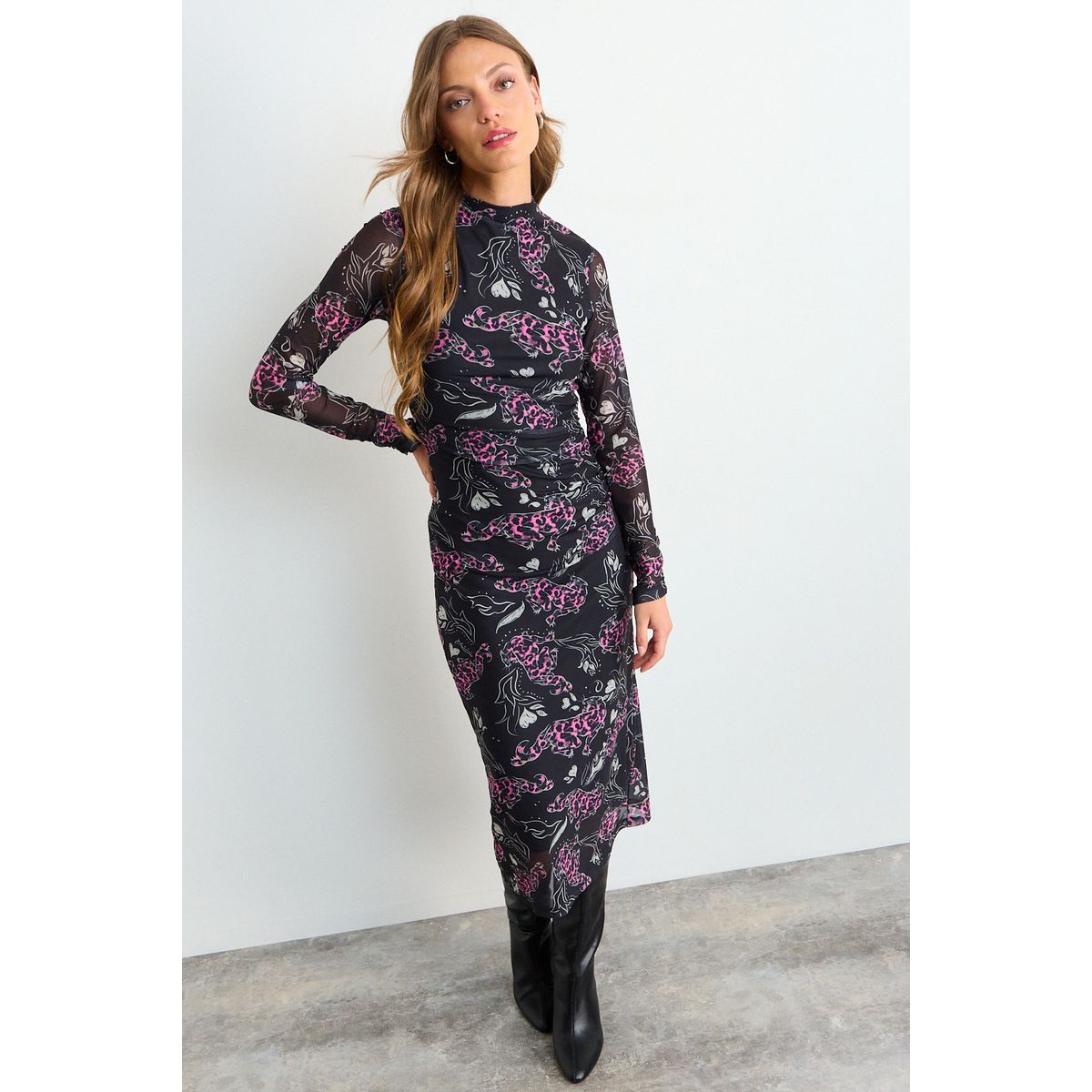 IO - Vestido Fantasia Largo Mujer Negro Io