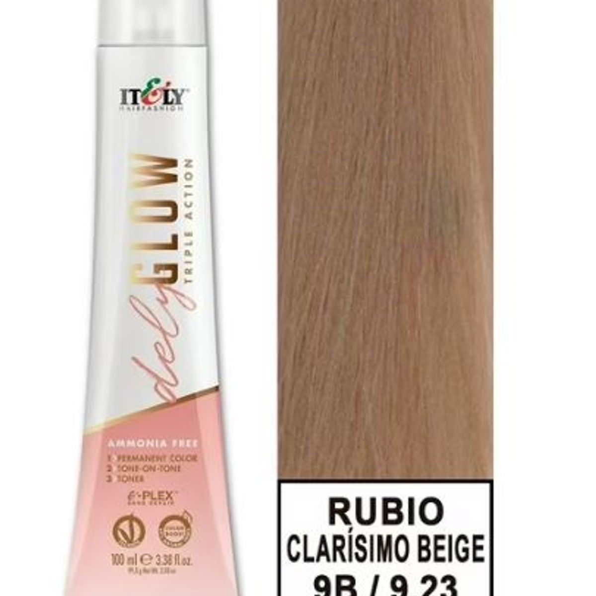 GENERICO - TINTURA PER S/AMONI ITELY DELYGLOW 9B RUBIO BEIGE MUY CLARO 100ML 9.23 + OXIDANTE