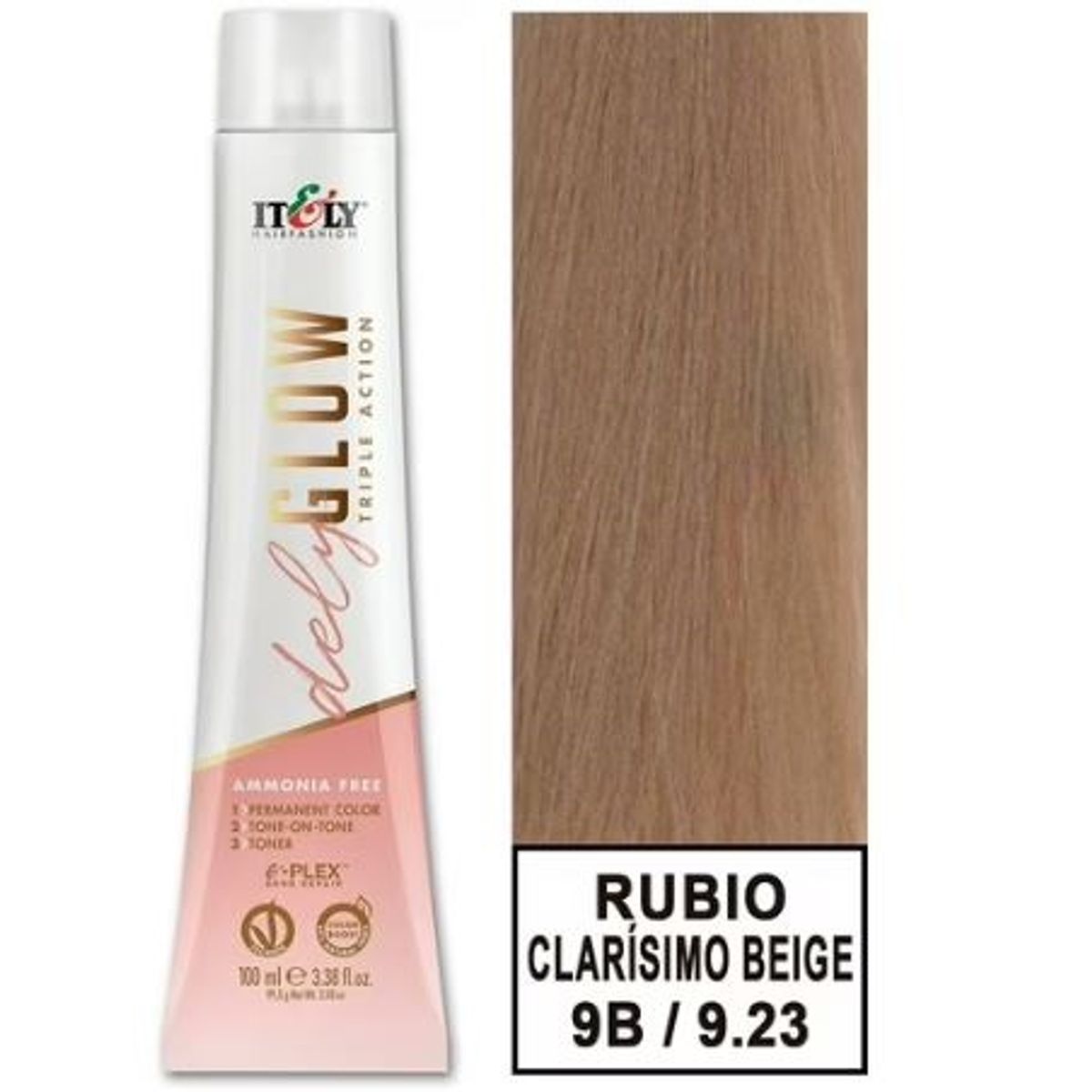 GENERICO - TINTURA PER S/AMONI ITELY DELYGLOW 9B RUBIO BEIGE MUY CLARO 100ML 9.23 + OXIDANTE