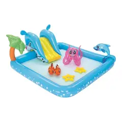 BESTWAY - Piscina Y Juegos Inflable Acuario 239Mx206Mx86Cms