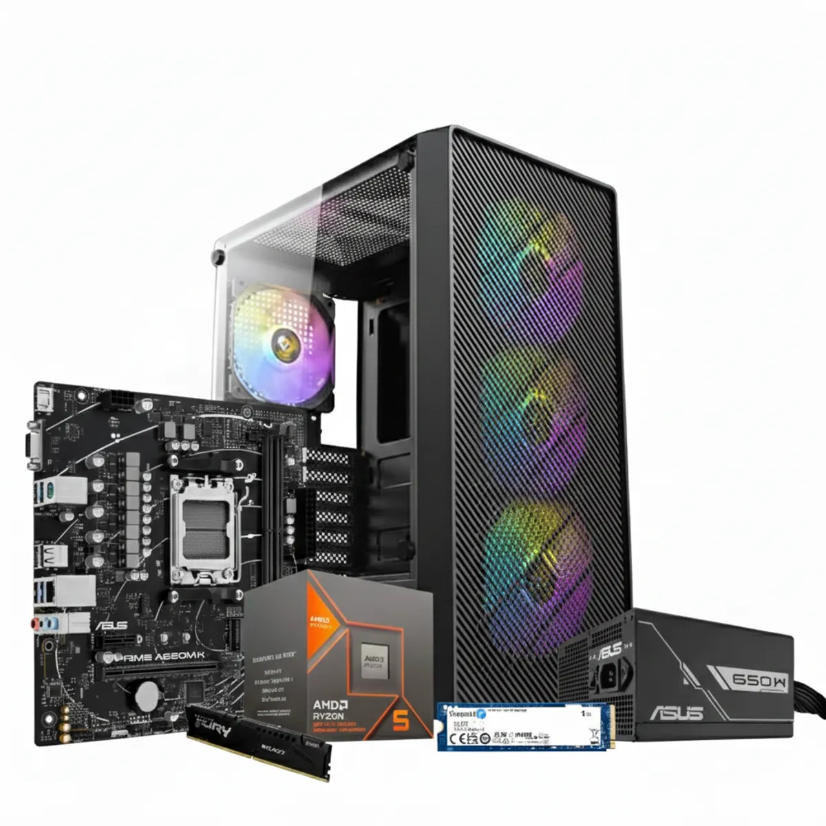 GENERICO - PC STUDY AND WORK - AMD Ryzen 5 8500G - ASUS Prime A620M-K