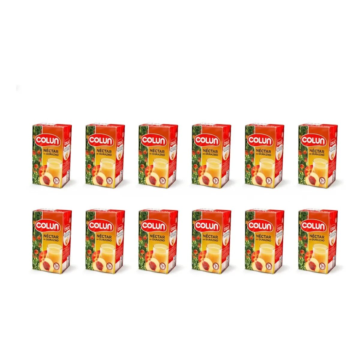 COLUN - Pack Jugo Tetrapack Colun Durazno Colun 12 X 1 L