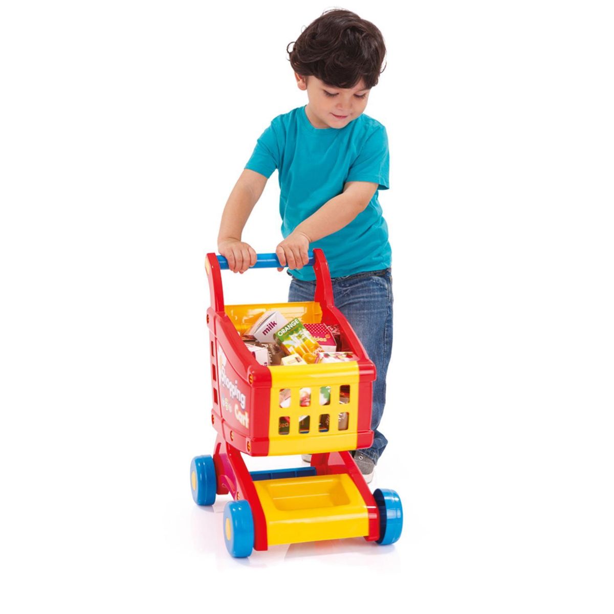 DOLU - Carrito Compra Supermercado Juguete Multicolor 48x30x40cm