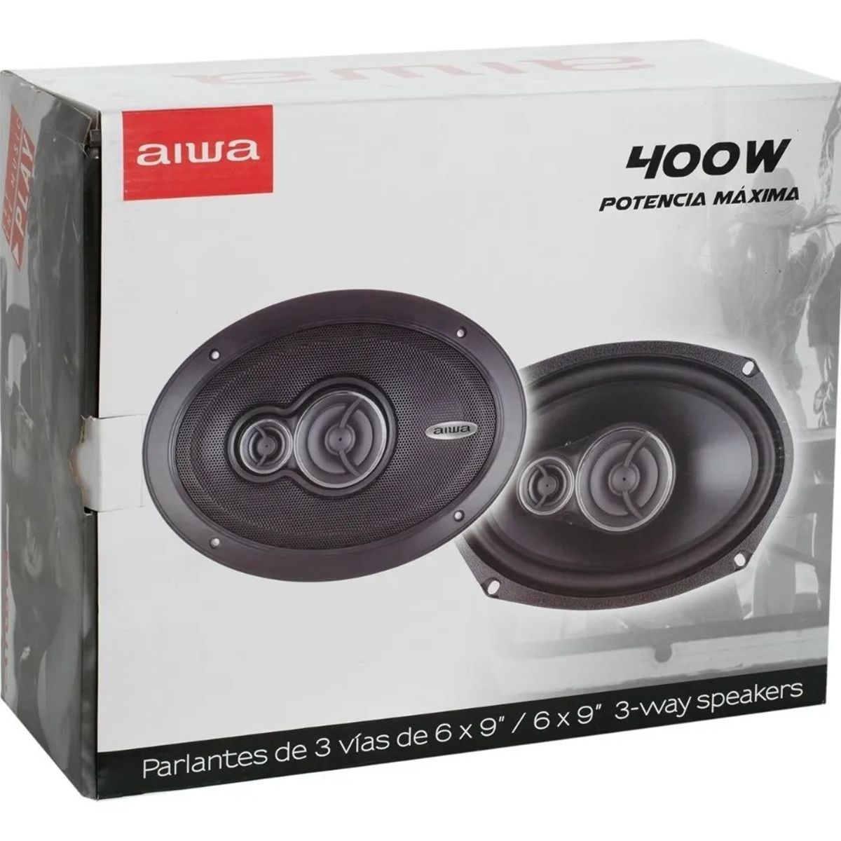 AIWA - Parlantes Para Auto 6x9 3 Vías 400 Watts Aiwa Aws-6965p