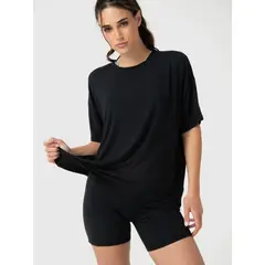 BSOUL - Polera Anto Aloe Negra