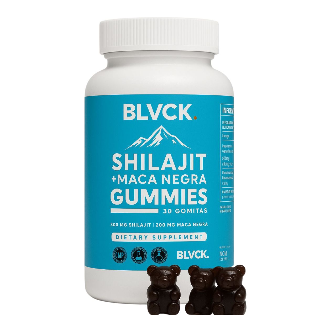 GENERICO - Gomitas Shilajit Y Maca Negra 30 Unidades