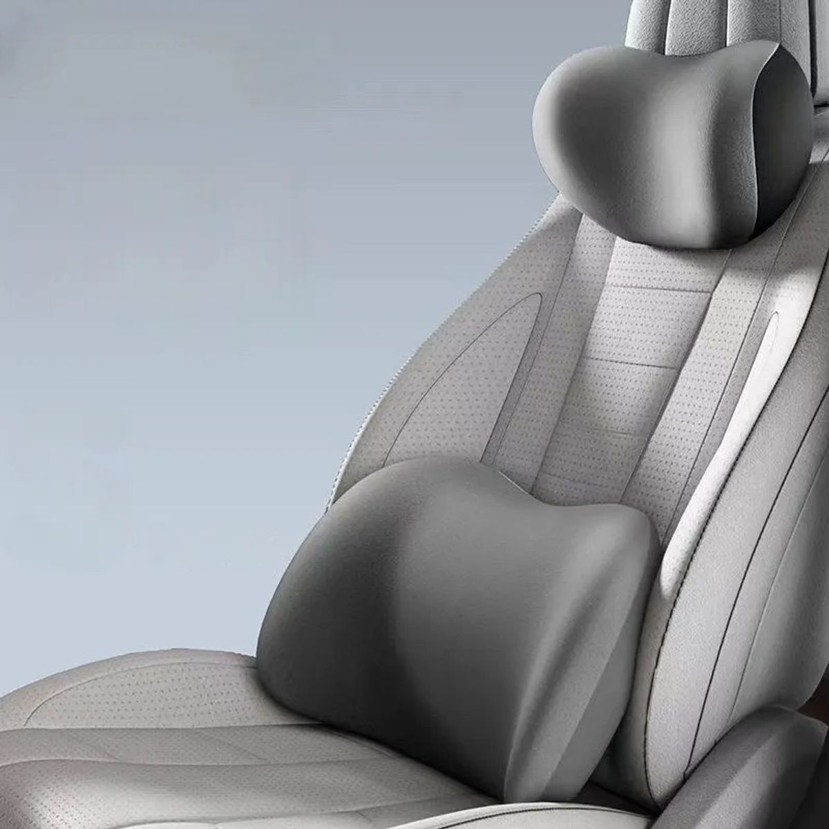GENERICO - Reposacabezas+respaldo Para Asiento De Auto Cojin De Cuello