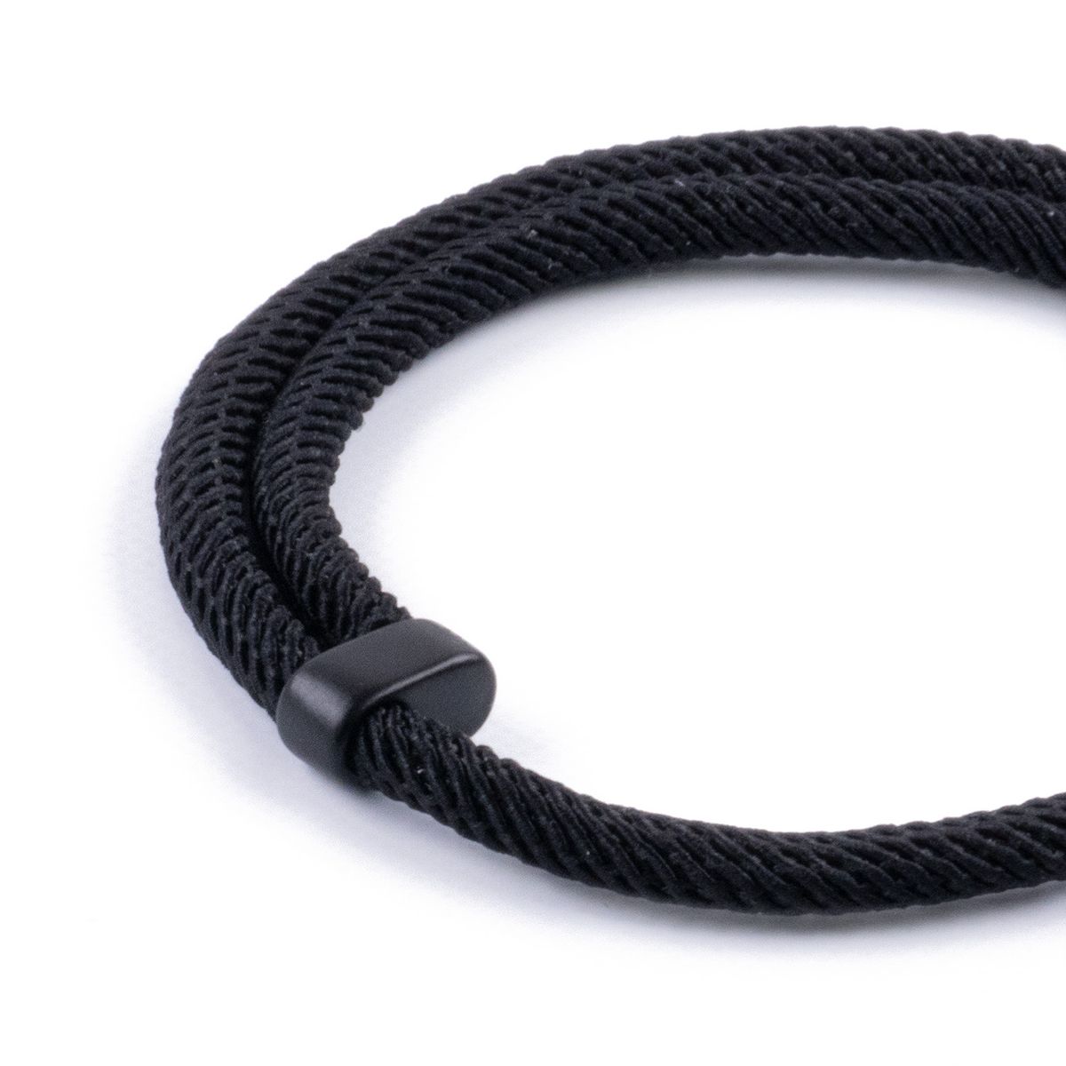 TRIBALLE - Pulsera Minimalista de Yoga de Cuerda - Negro
