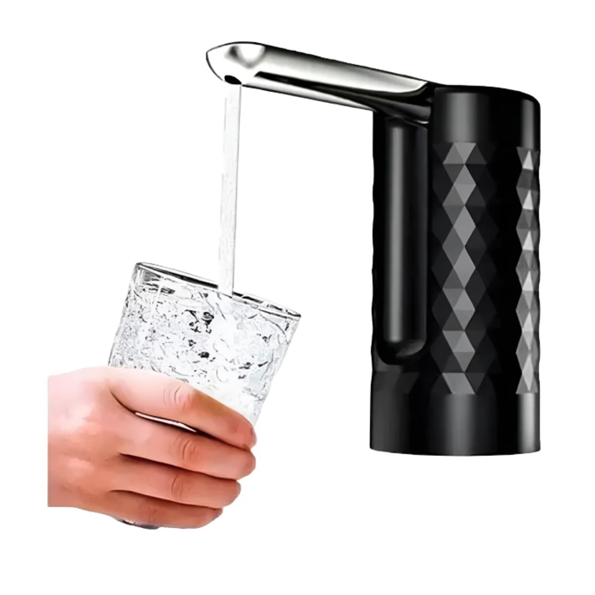 IRM - Dispensador Bomba De Agua Plegable Inalámbrica Grifo Usb Blanconegro