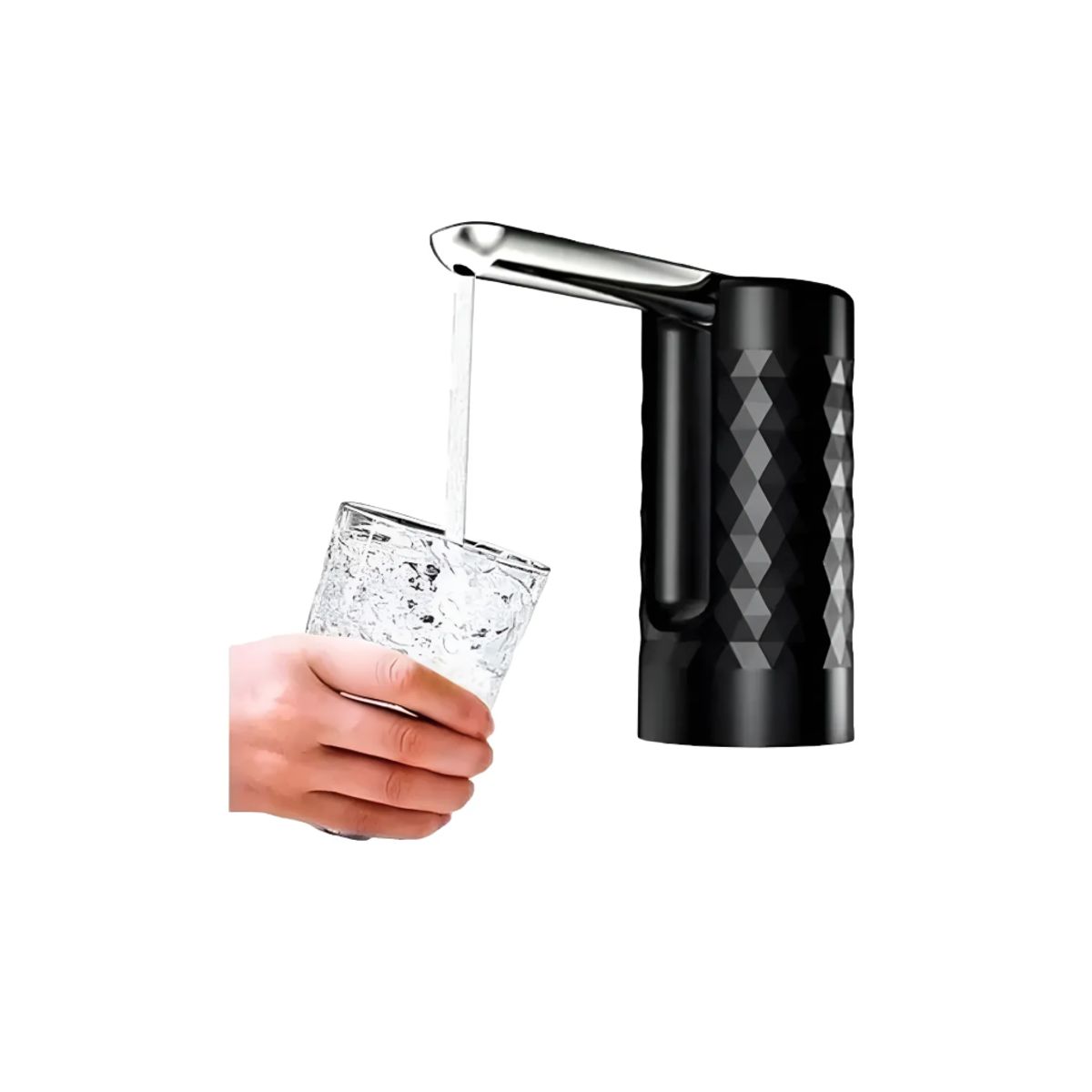 IRM - Dispensador Bomba De Agua Plegable Inalámbrica Grifo Usb Blanconegro