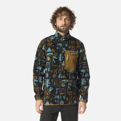 HAKA HONU - Polar Hombre Ruil Print Azul Noche