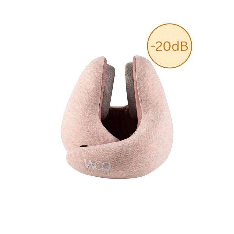 Woo Travel Almohada de viaje con reduccion de ruido Rosa TALLA UNICA