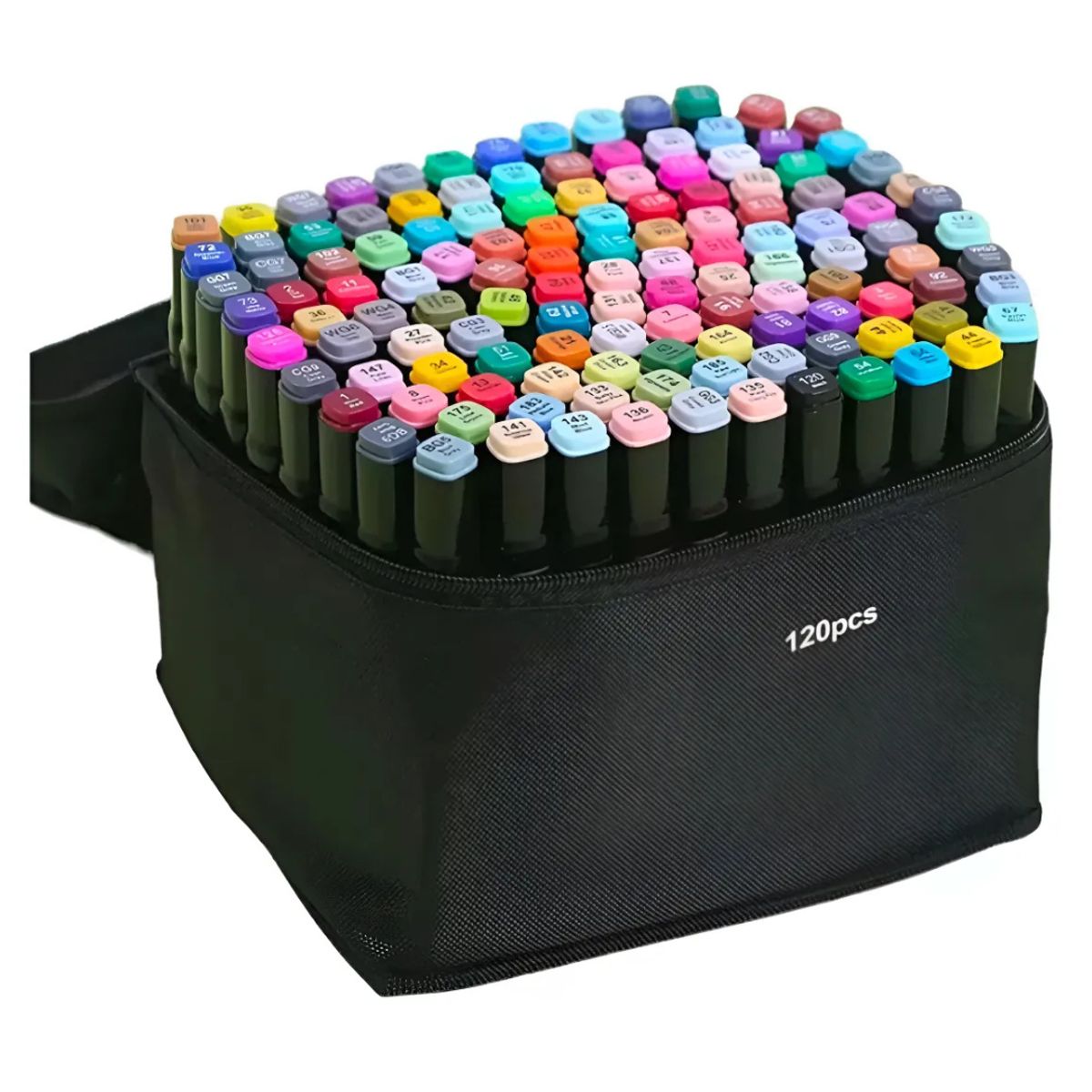 GENERICO - 120 Lápices Para Colorear Marcadores + Estuche