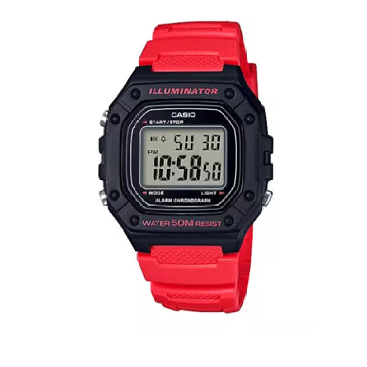CASIO - Reloj W-218H-4BV Digital Hombre