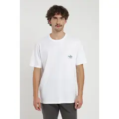 FROENS - Polera hombre manga corta Pez blanco