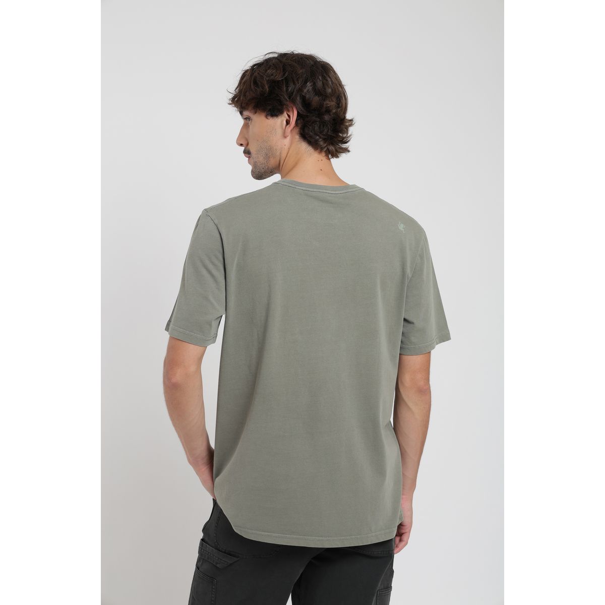 FROENS - Polera hombre manga corta Plain grafito Froens