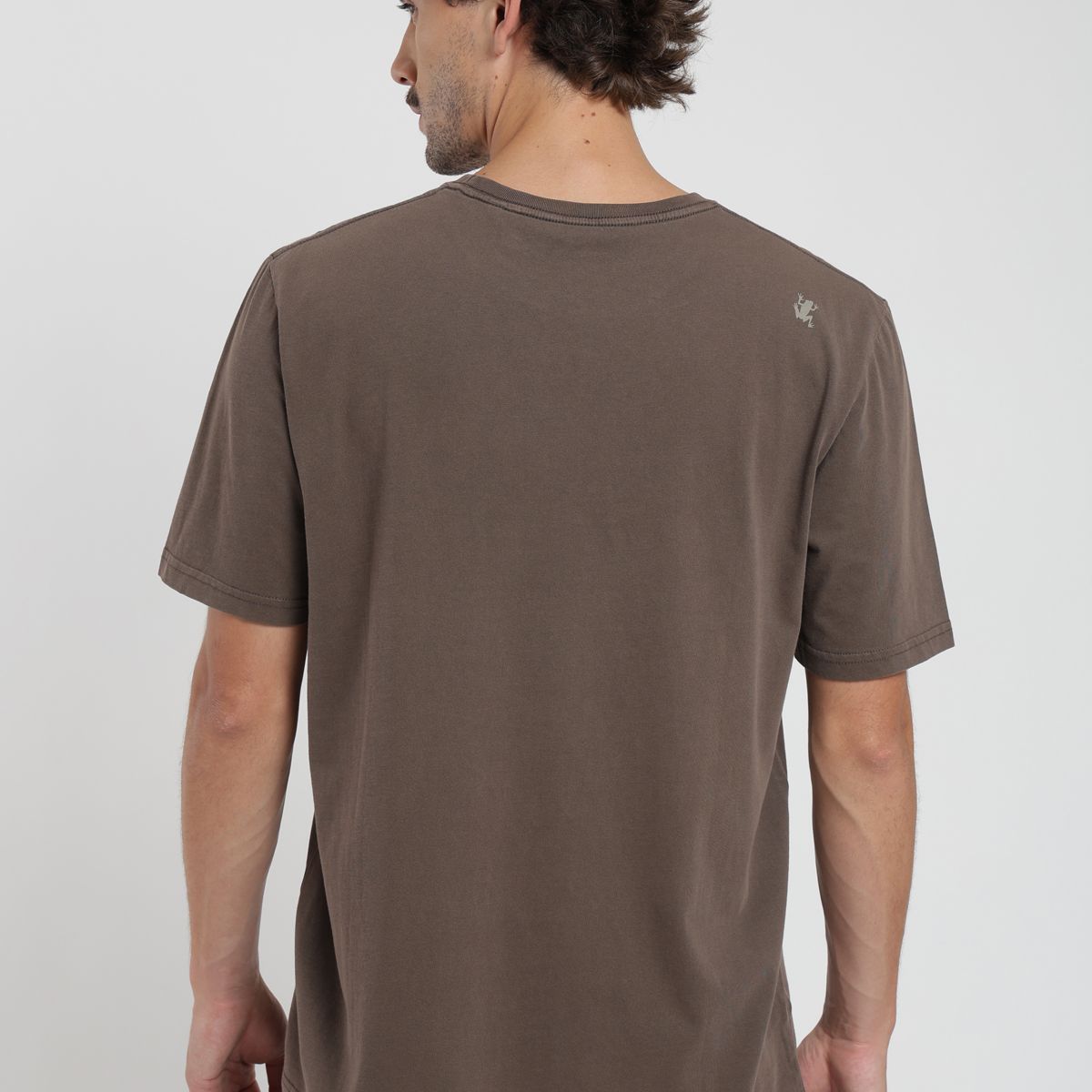 FROENS - Polera hombre manga corta Rana café Froens