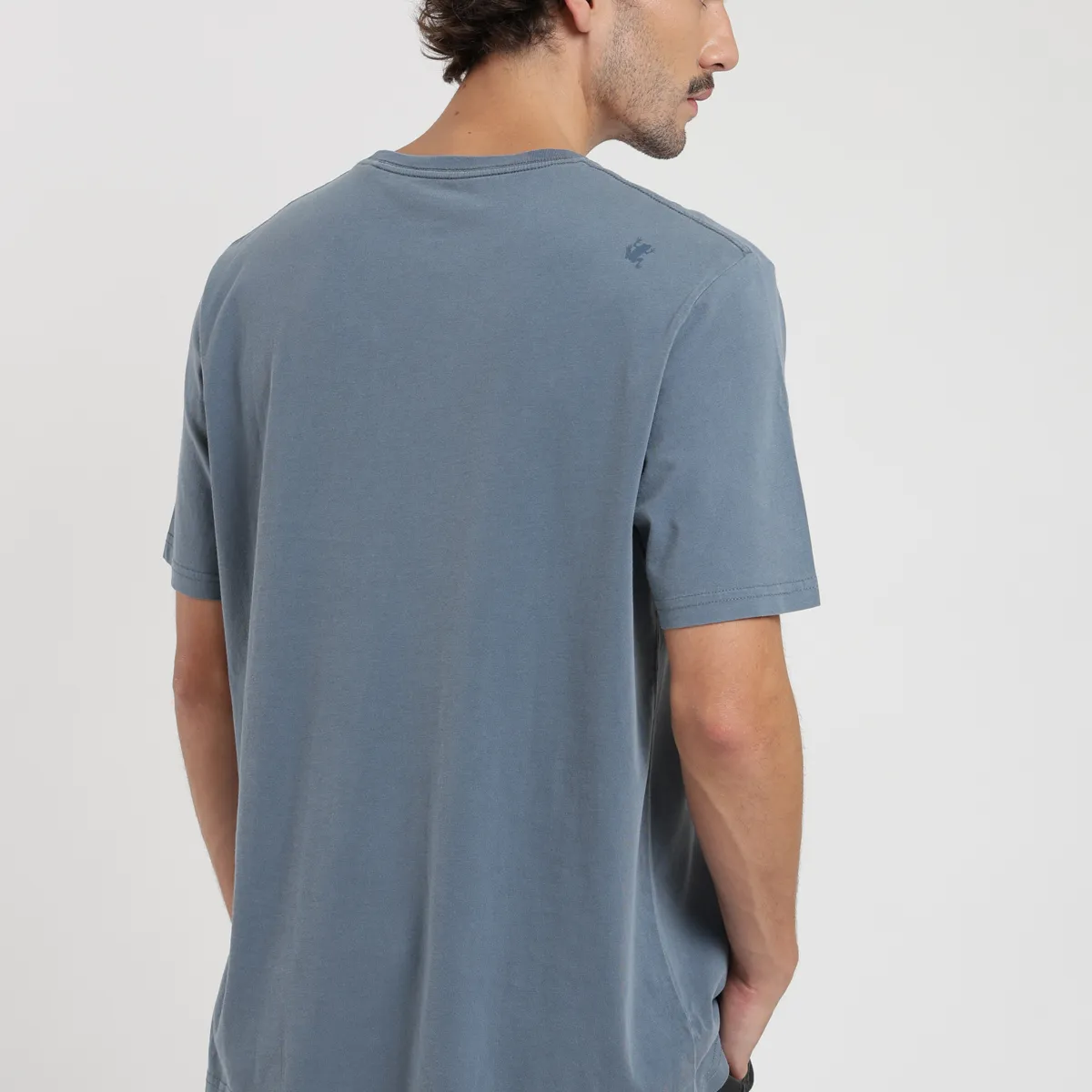 FROENS - Polera hombre manga corta Text azul Froens