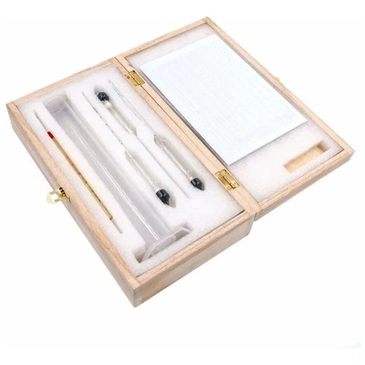 GENERICO - Kit Medidor de Alcohol de 0% a 100% Con Probeta