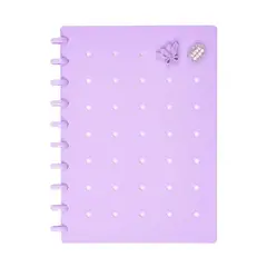 GENERICO - Libreta B5 Anillada Recargable Sworld con 2 Pines 80Hjs Morado