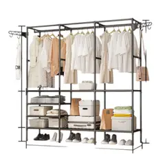 GENERICO - Closet Organizador Ropa Armable Perchero 3 Cuerpos