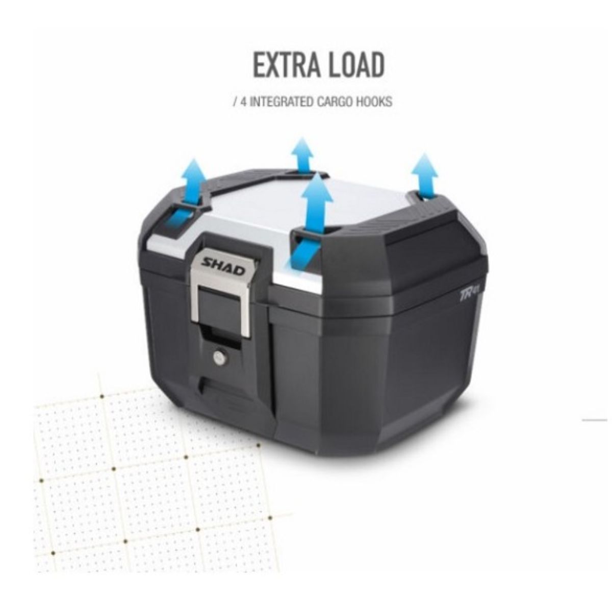 SHAD - Maleta Moto Shad Topcase Terra TR41 Aluminio - 41 Litros