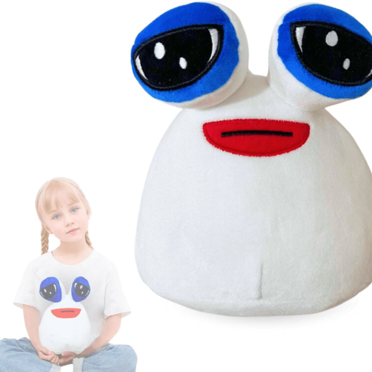 GENERICO - peluche pou blanco 22cm
