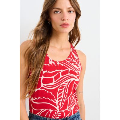 Imagen 2 del producto Polera Sin Mangas Fantasia Mujer Rojo