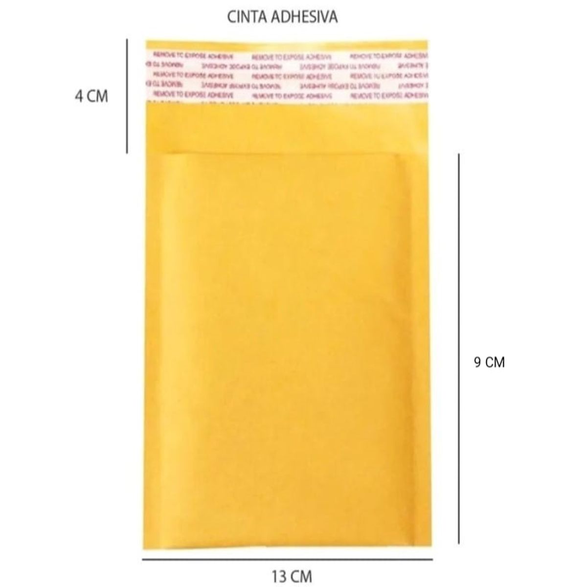 GENERICO - Pack 25 Sobres Acolchados Con Burbujas 9x13 Amarillo