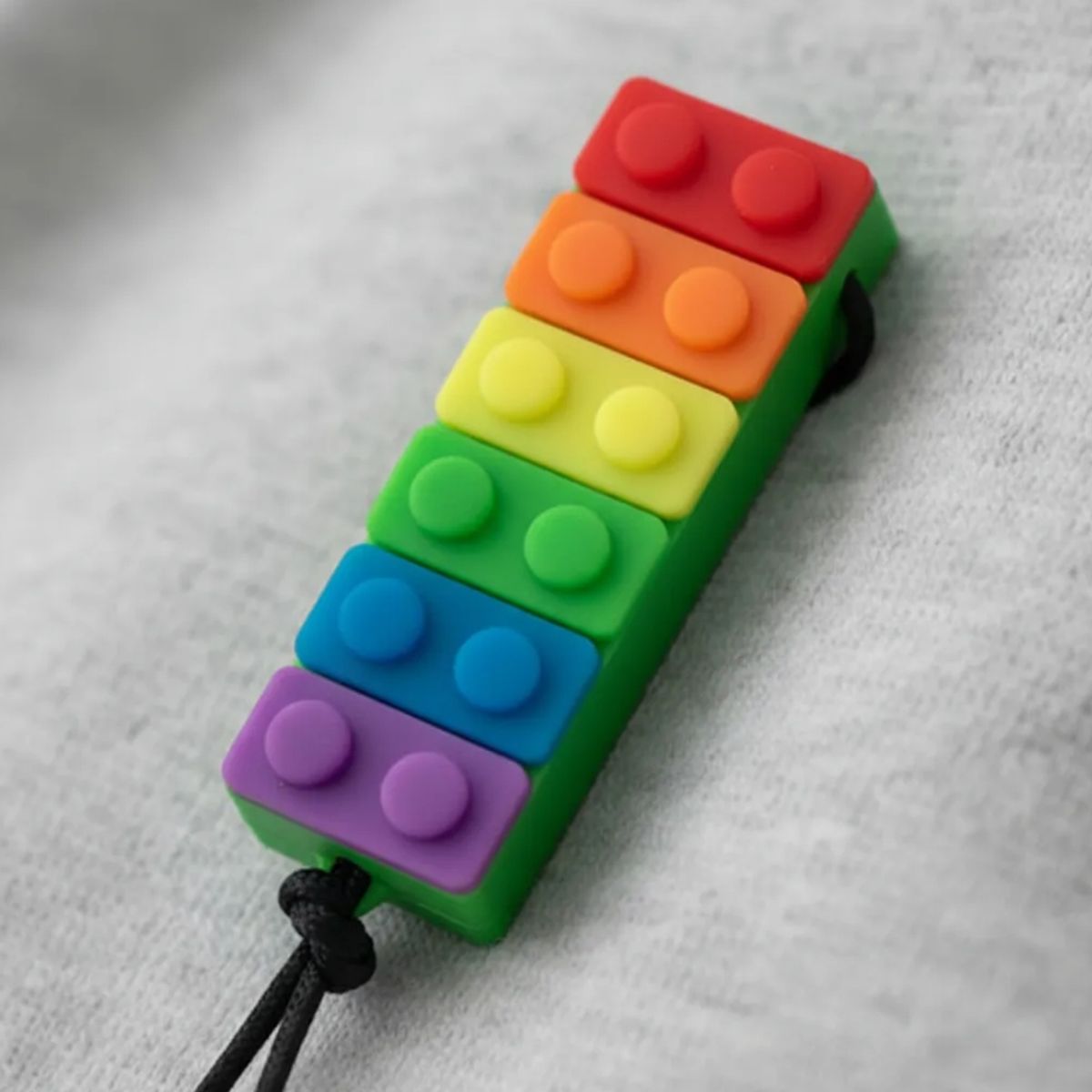 GENERICO - Collar Autismo Sensorial Diseño Bloque Colores Tdah