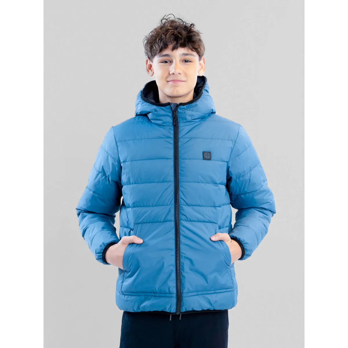 MAUI AND SONS - Parka Reversible Windy Celeste Infantil Maui And Sons