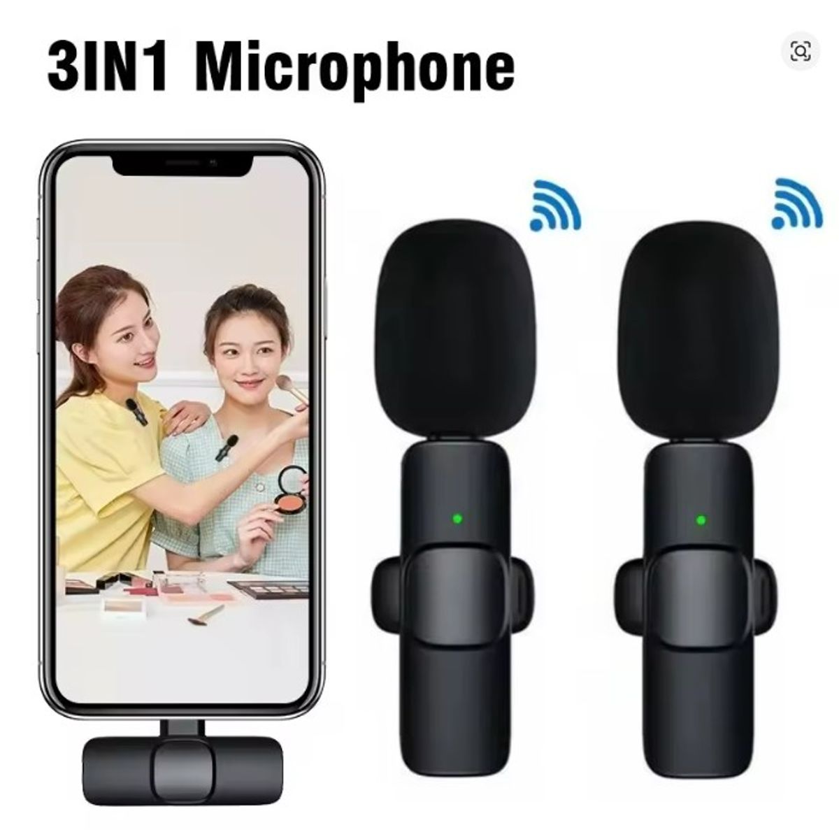 GENERICO - Micrófono Solapa Inalámbrico Tipo C –  Lavalier para YouTube, TikTok y Streaming