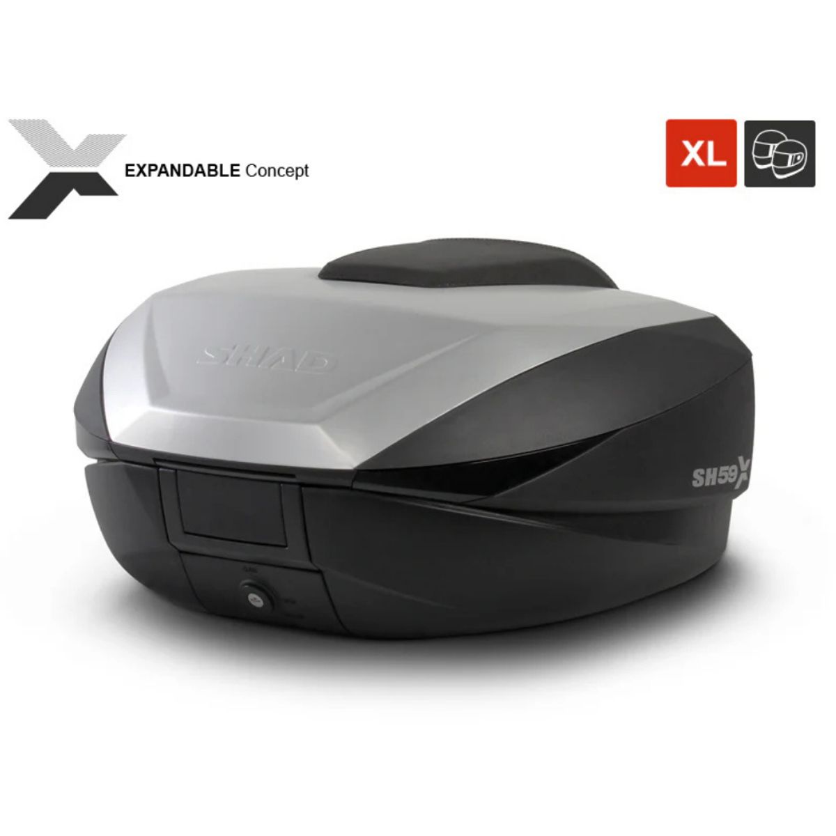 SHAD - Maleta para Moto Shad Topcase SH-59X Expandible