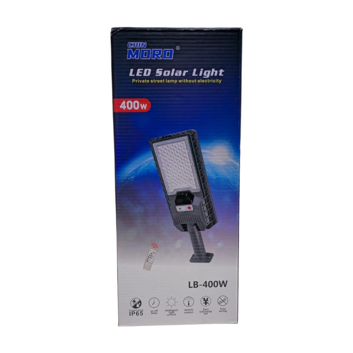 GENERICO - foco solar led exterior 400wt luz solar con sensor de movimiento y control remoto