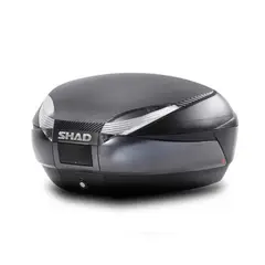 SHAD - Maleta para Moto Topcase SH-48 Carbono Respaldo