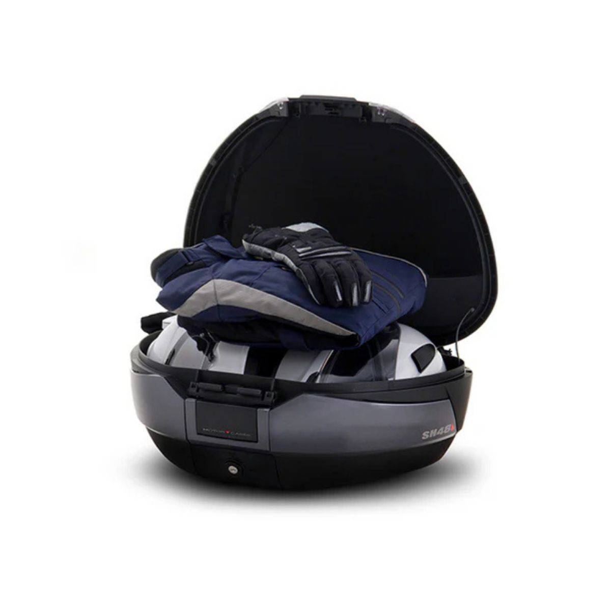 SHAD - Maleta para Moto Shad Topcase SH-48 Carbono  Respaldo