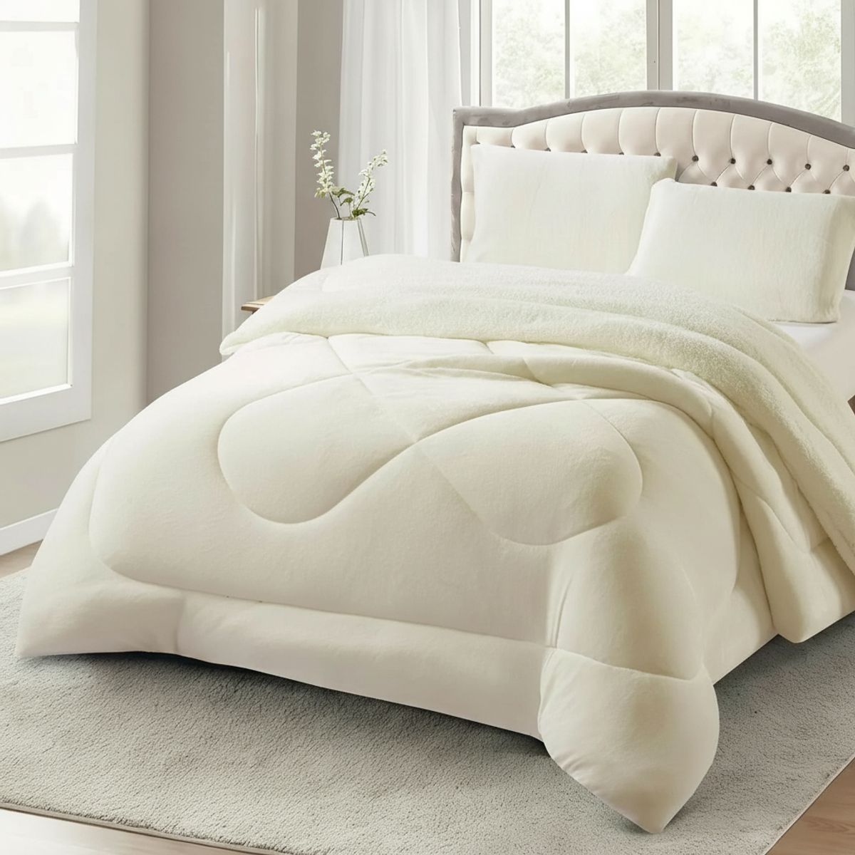 GENERICO - COBERTOR DE INVIERNO KING PLUSH CON CHIPORRO UNICOLOR TF