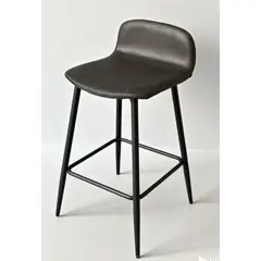 GENERICO - Silla de Bar Oxford 63 cm Gris x 2 Un