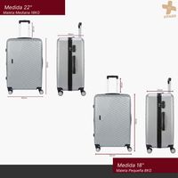 Set 2 Maleta Cabina 8 18 Kg De Viaje Chica De Mano Bodega