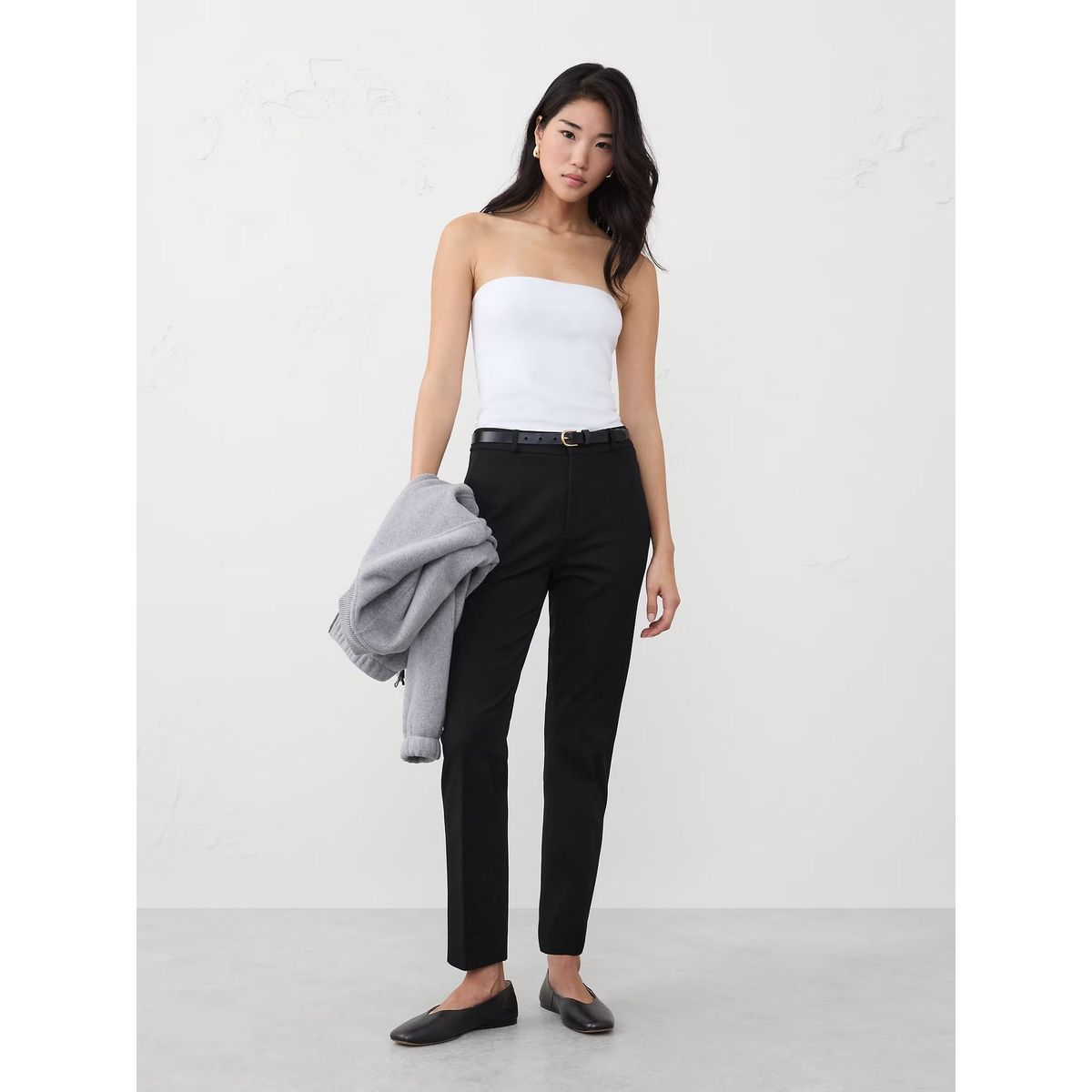 BANANA REPUBLIC - Pantalón Mujer Pantalón Mujer High-Rise Sloan Slim Ankle Negro Banana Republic