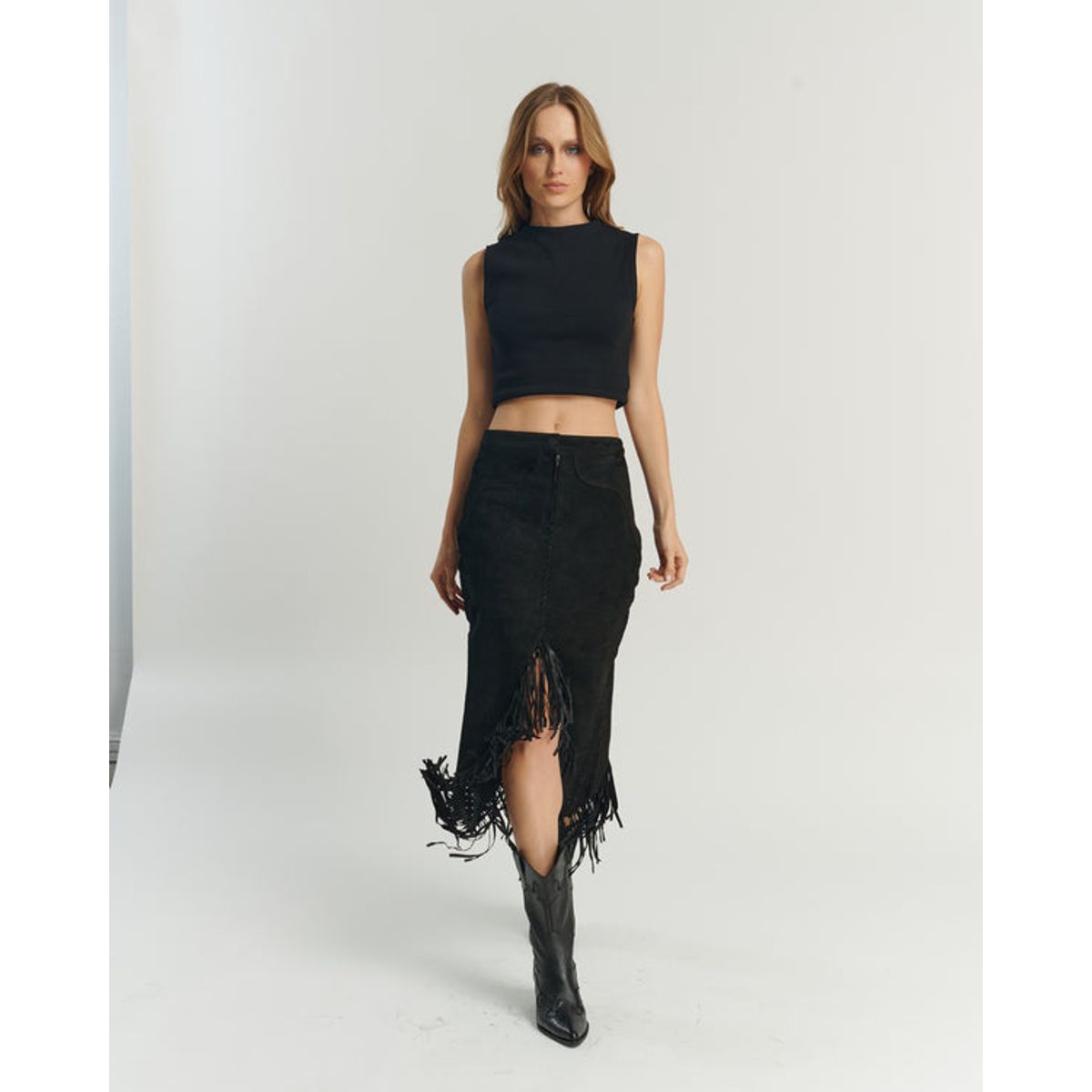 HER - Falda Flecos Negra Her