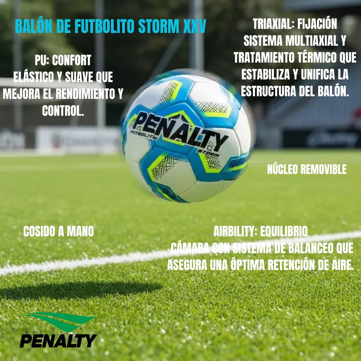 PENALTY - Balon Futbol 7 N4 Penalty Storm XXV Bote Medio