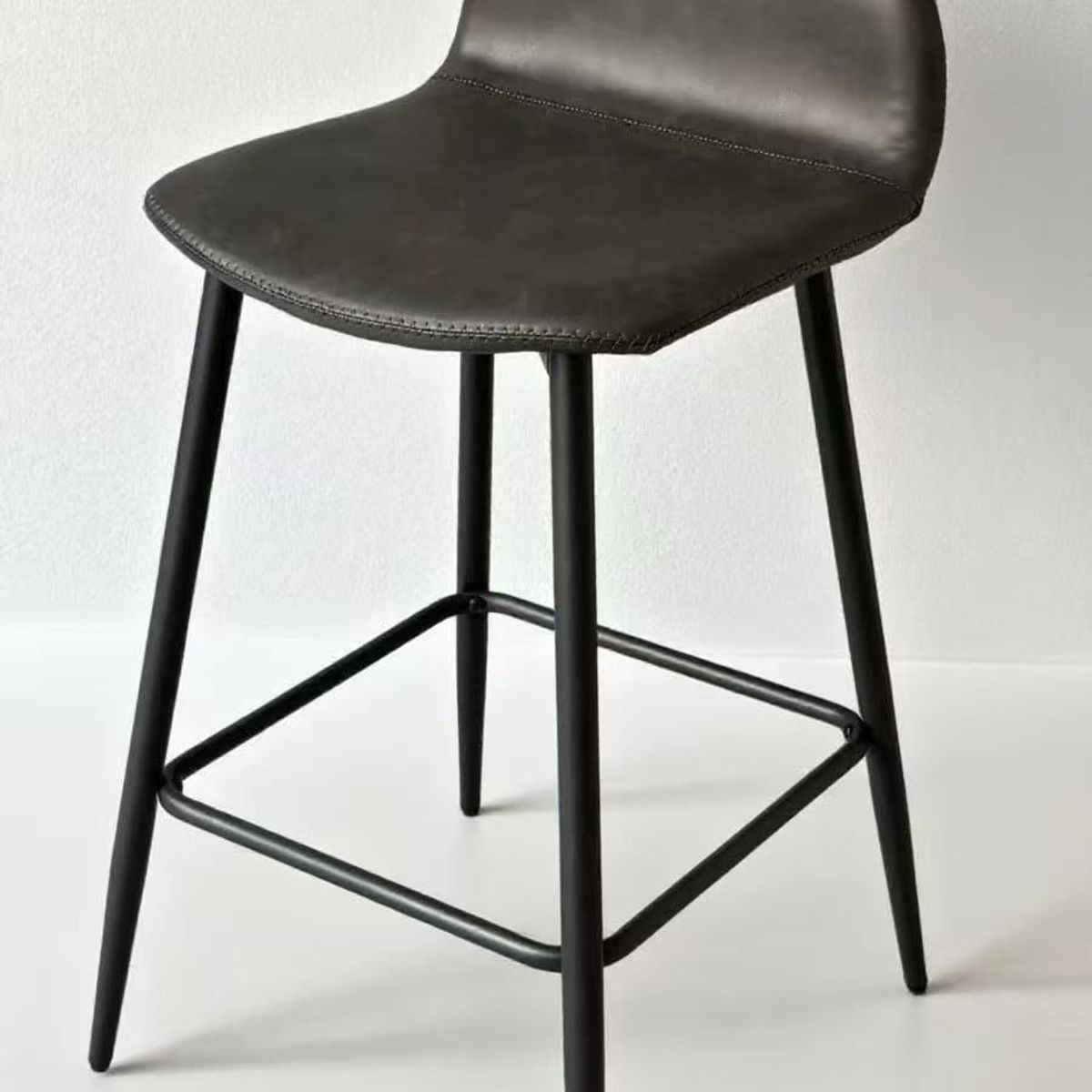 GENERICO - Silla de Bar Oxford 63 cm Gris x 3 Un