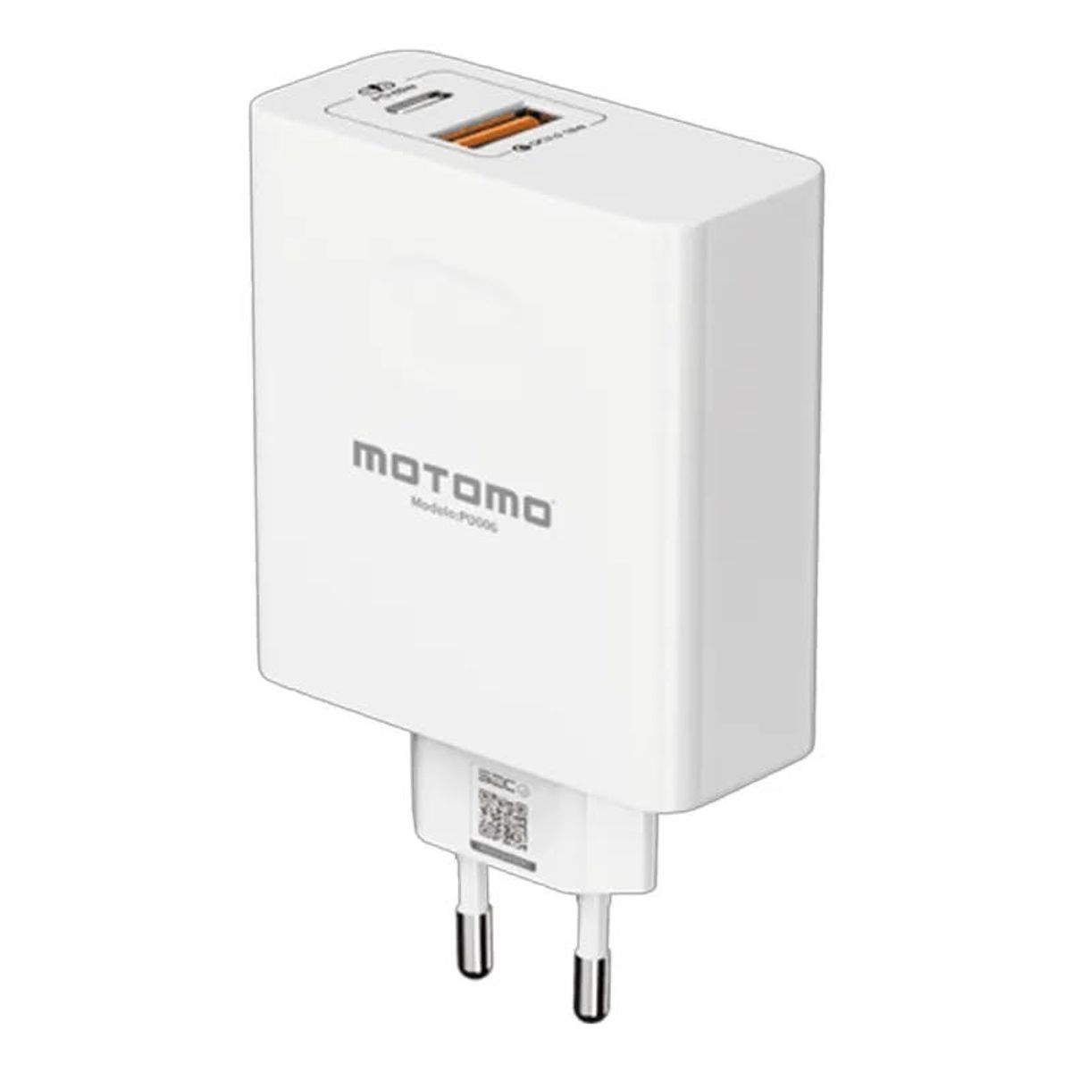 GENERICO - Cargador motomo super rapida 65w y cable Tipo C 1m