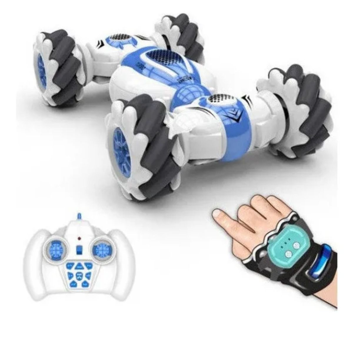 GENERICO - S-012 Rc Stunt Car Control Remoto 360° Flips Gesture Sensor Color Azul BELUG