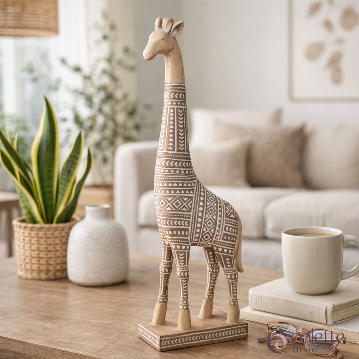 COLETTE - Figura Decorativa Adorno Jirafa Azizi Mediana