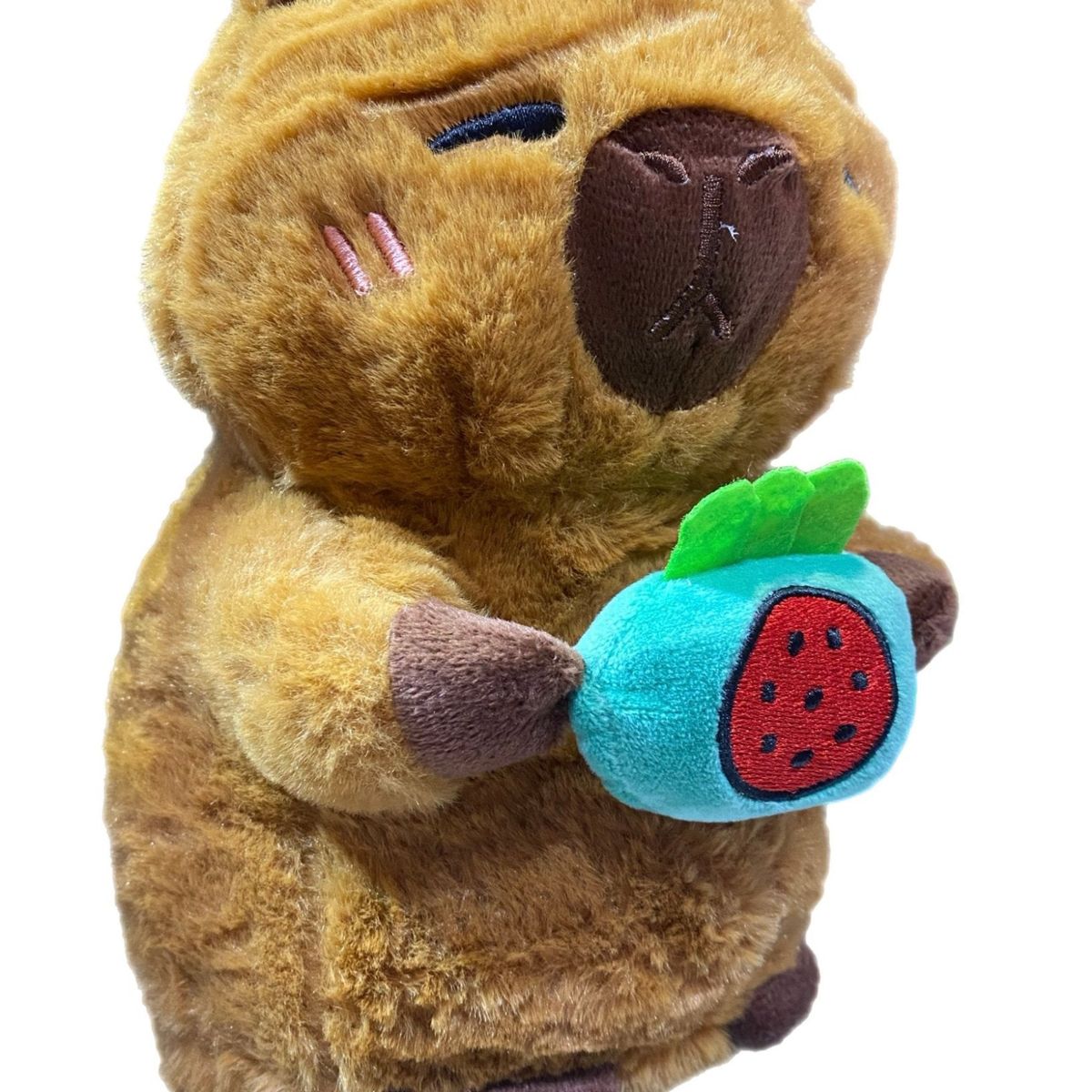 GENERICO - peluche capibara fruta sandia 22cm