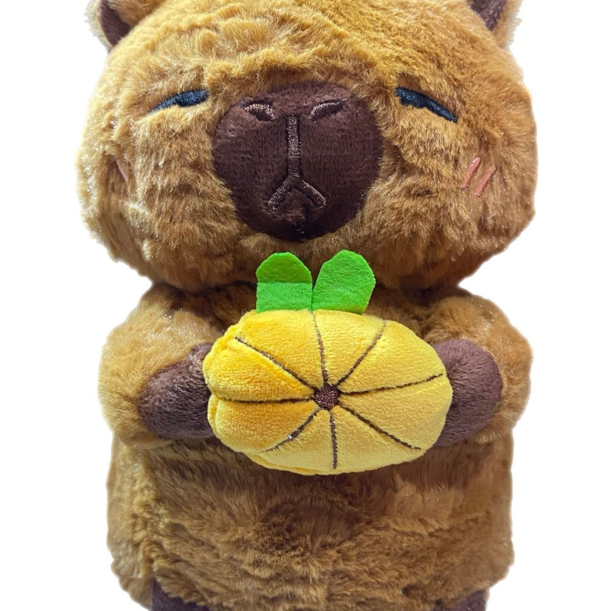 GENERICO - peluche capibara fruta calabaza 22cm