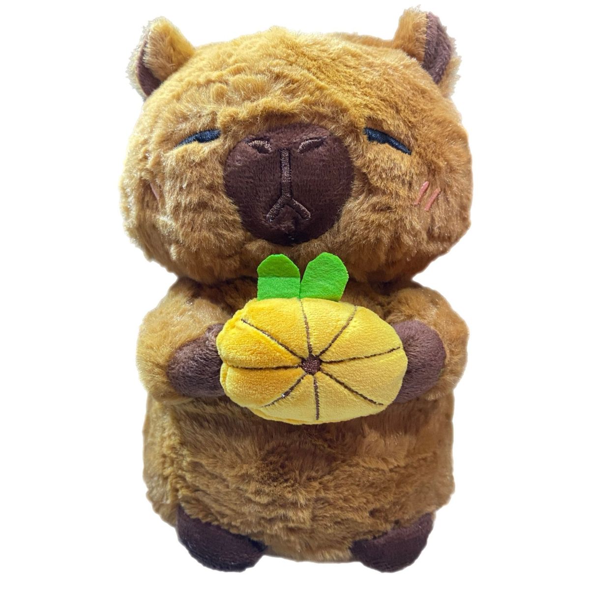 GENERICO - peluche capibara fruta calabaza 22cm