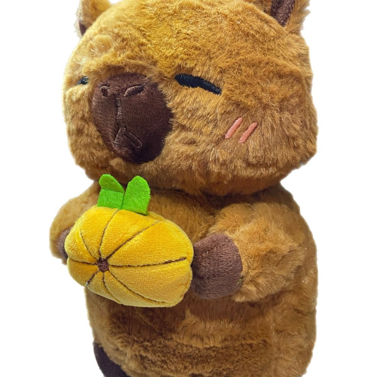 GENERICO - peluche capibara fruta calabaza 22cm